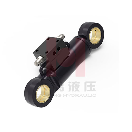 Front and rear earrings with hydraulic lock hydraulic cylinder