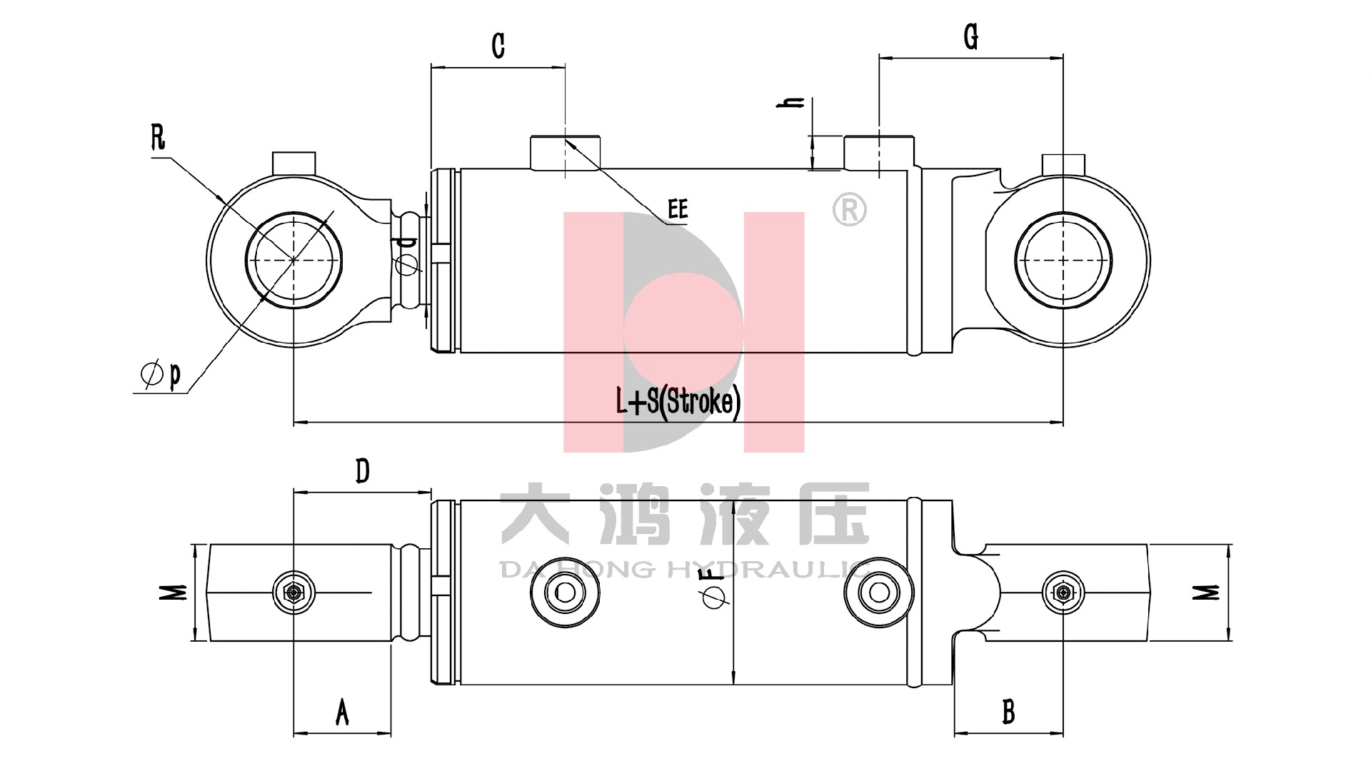 25MPA标准油缸80-45-100 - 图纸1.jpg