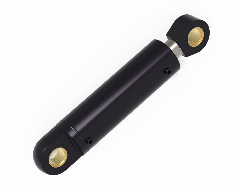 Thin hydraulic cylinder