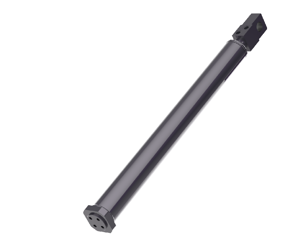 Hollow piston rod standard cylinder