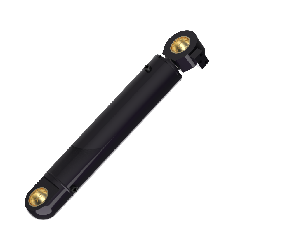 Thin hydraulic cylinder