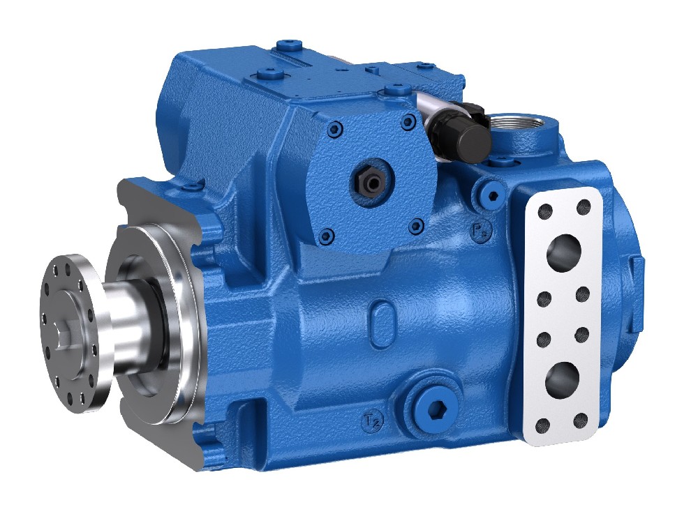 How do you adjust the pressure on a hydraulic power unit?